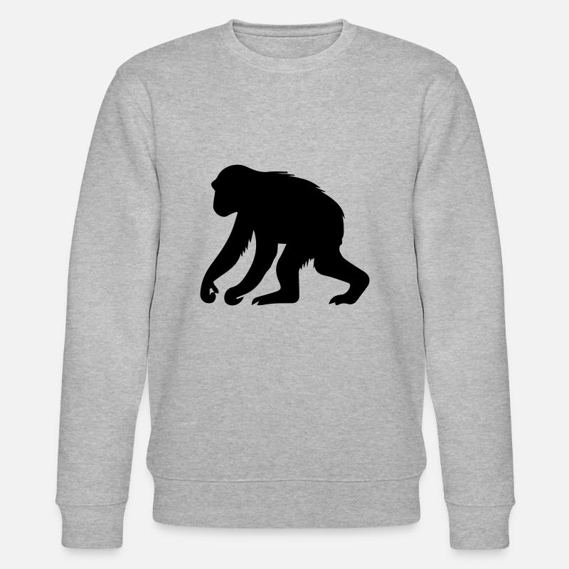 affe - Stanley/Stella Unisex Bio-Sweatshirt CHANGER  - Grau meliert