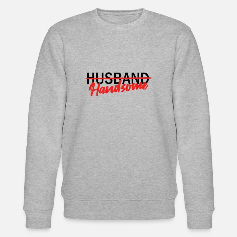 Handsome Husband - Stanley/Stella Unisex Bio-Sweatshirt CHANGER  - Grau meliert