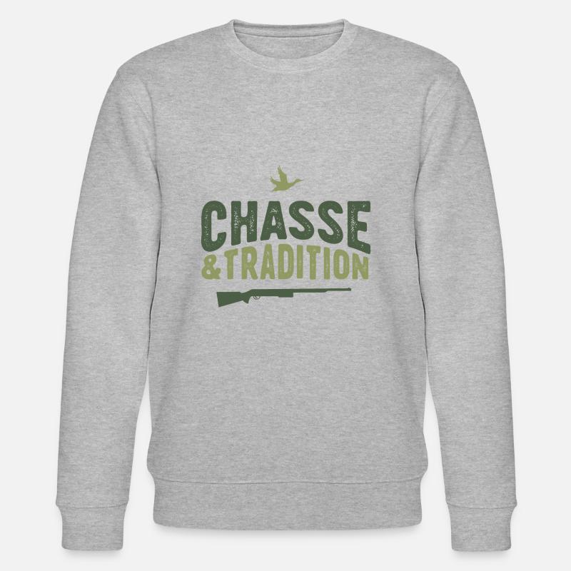 Chasse & tradition - Sweat bio CHANGER Stanley/Stella Unisexe - gris chiné
