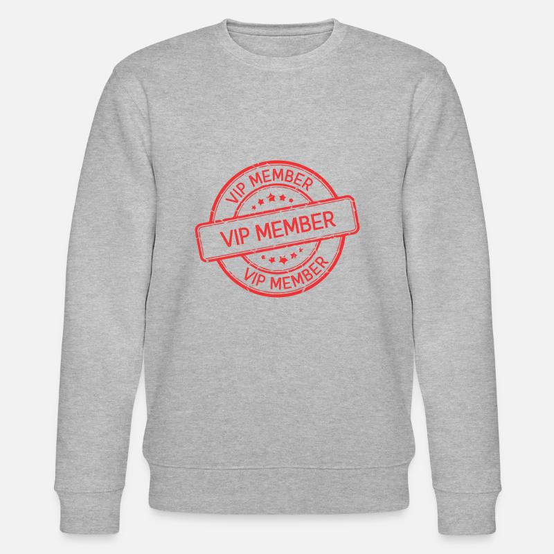Vip Mitglied - Stanley/Stella Unisex Bio-Sweatshirt CHANGER  - Grau meliert