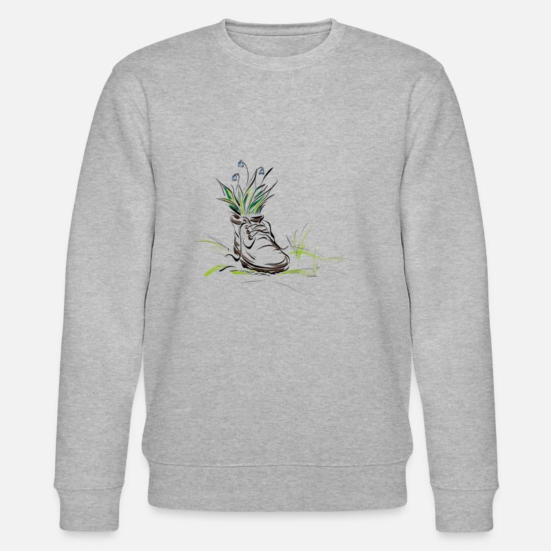 Blühschuh - Stanley/Stella Unisex Bio-Sweatshirt CHANGER  - Grau meliert