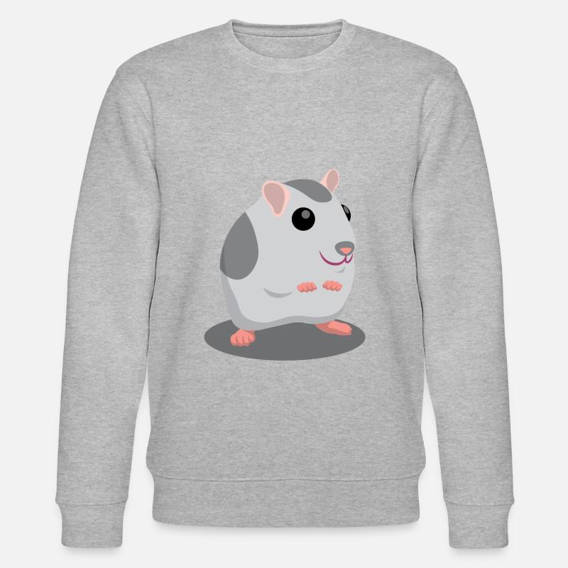 Dessin animé mignon hamster gris - Sweat bio CHANGER Stanley/Stella Unisexe - gris chiné