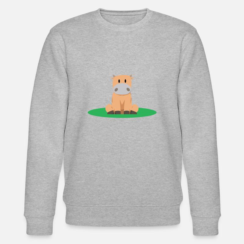 sitzen Kuh - Stanley/Stella Unisex Bio-Sweatshirt CHANGER  - Grau meliert