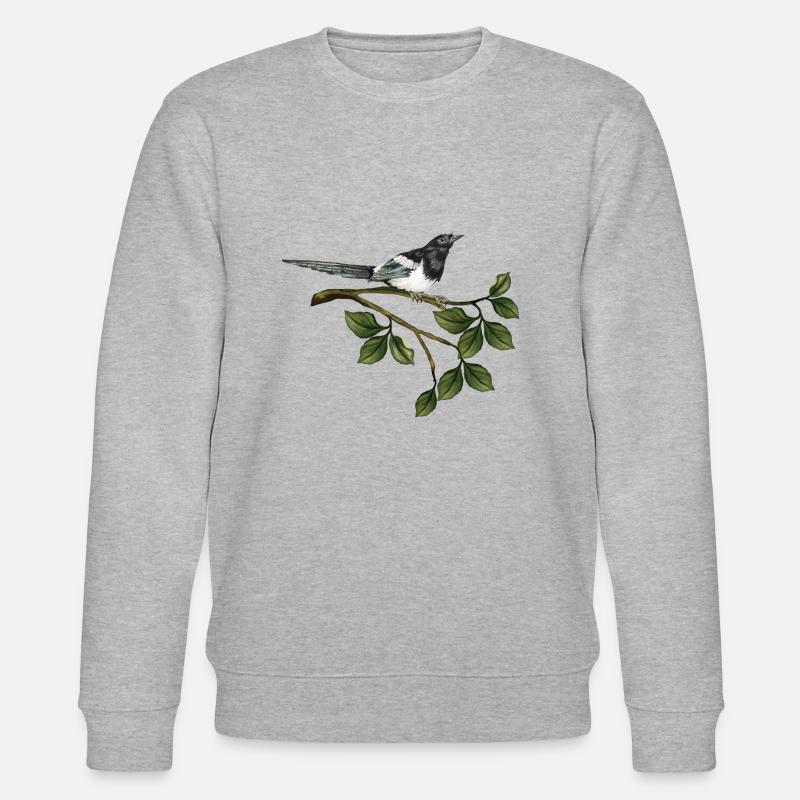 Elster Vogel - Stanley/Stella Unisex Bio-Sweatshirt CHANGER  - Grau meliert