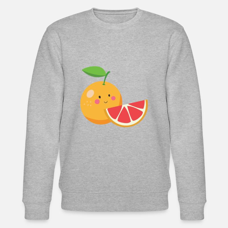 Grapefruit - Stanley/Stella CHANGER Unisex Organic Sweatshirt - heather grey