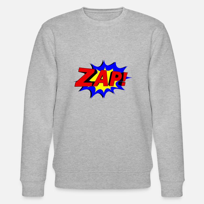 Slogan ZAP! - Stanley/Stella Unisex Bio-Sweatshirt CHANGER  - Grau meliert