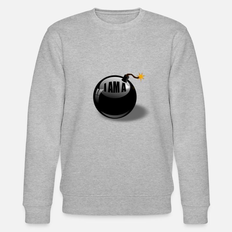 Bomb - Stanley/Stella Unisex Bio-Sweatshirt CHANGER  - Grau meliert