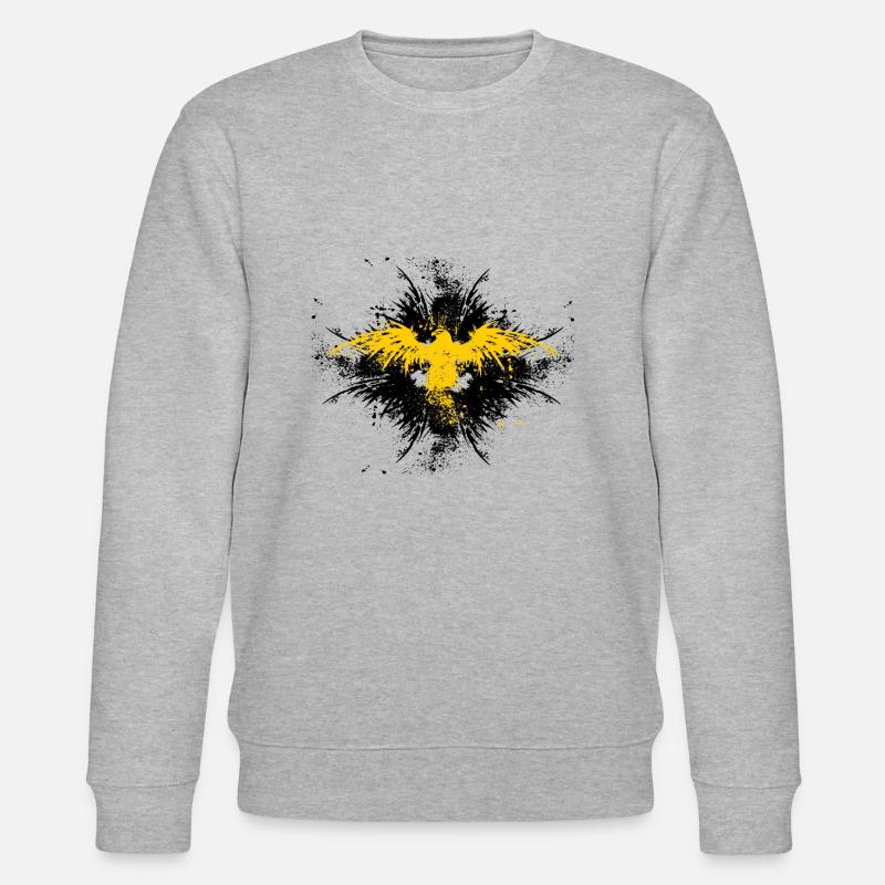 Adler Graffiti - Stanley/Stella Unisex Bio-Sweatshirt CHANGER  - Grau meliert