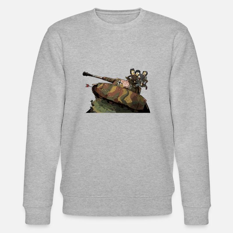 Tiny Panzers - Panzer IV - Sweat bio CHANGER Stanley/Stella Unisexe - gris chiné