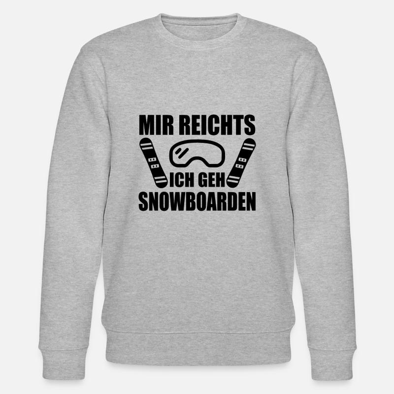 Snowboard Snowboarder - Stanley/Stella Unisex Bio-Sweatshirt CHANGER  - Grau meliert