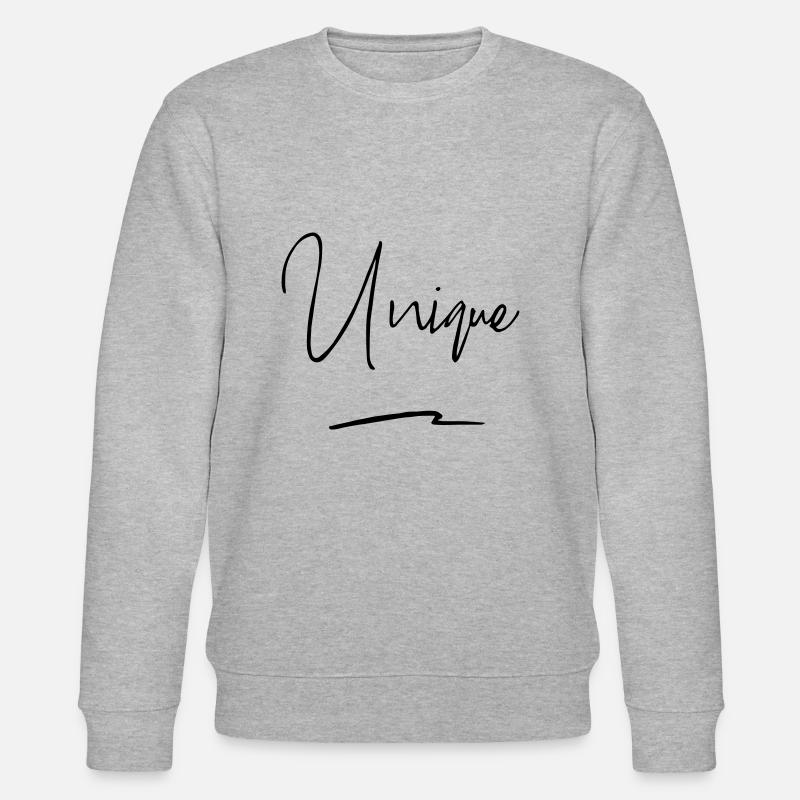 Unique - Einzigartig - Sweat bio CHANGER Stanley/Stella Unisexe - gris chiné