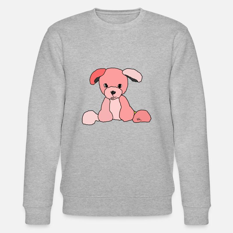 Hund Comic - Stanley/Stella Unisex Bio-Sweatshirt CHANGER  - Grau meliert