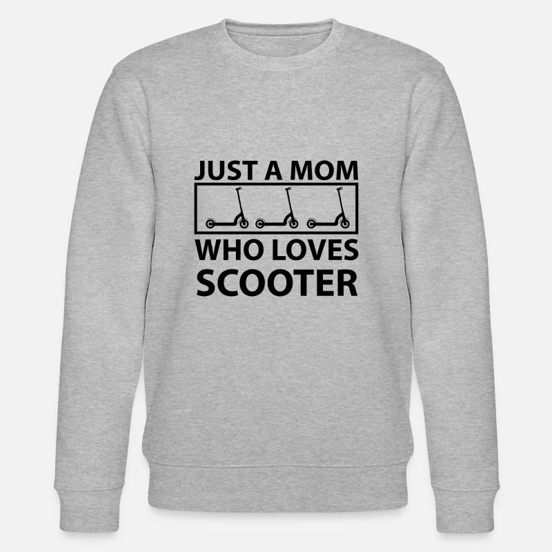 E-Scooter E-Roller Scooter - Stanley/Stella Unisex Bio-Sweatshirt CHANGER  - Grau meliert