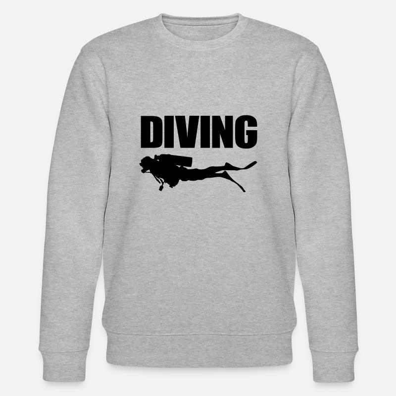 Diving - Stanley/Stella Unisex Bio-Sweatshirt CHANGER  - Grau meliert