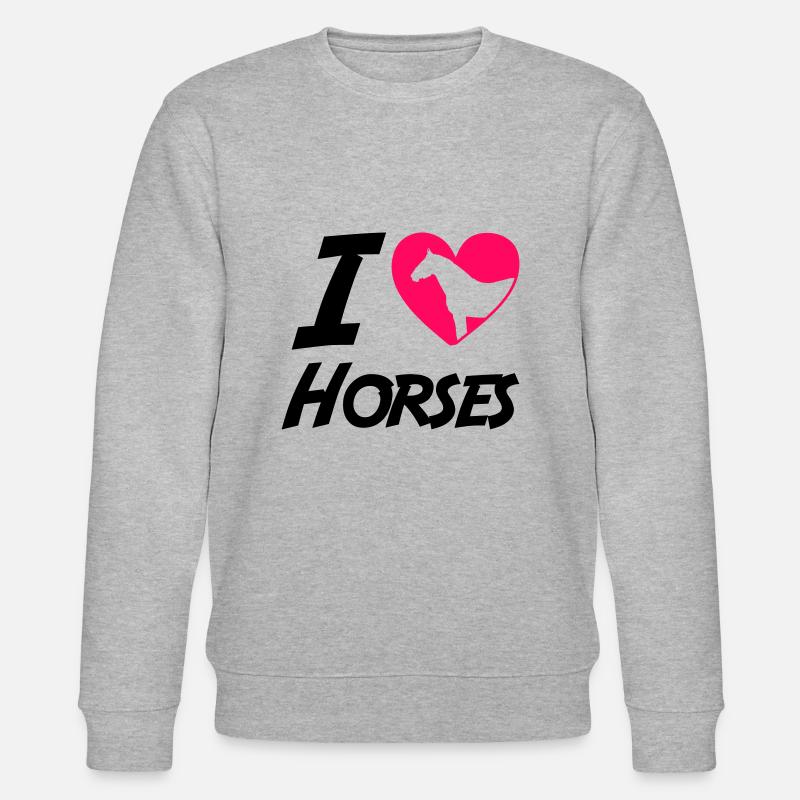 Amour du cheval - Sweat bio CHANGER Stanley/Stella Unisexe - gris chiné