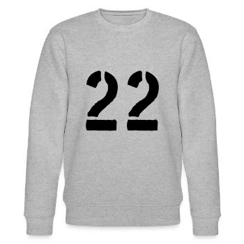 22 - Stanley/Stella Unisex Bio-Sweatshirt CHANGER  - Grau meliert - Vorne - Nik (191cm) & Marisol (170cm)