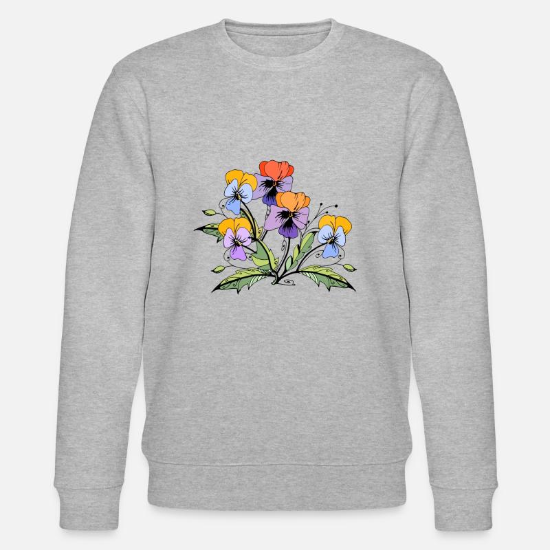 Fleur - Sweat bio CHANGER Stanley/Stella Unisexe - gris chiné