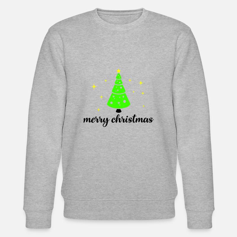 tannenbaum merry christmas - Stanley/Stella Unisex Bio-Sweatshirt CHANGER  - Grau meliert