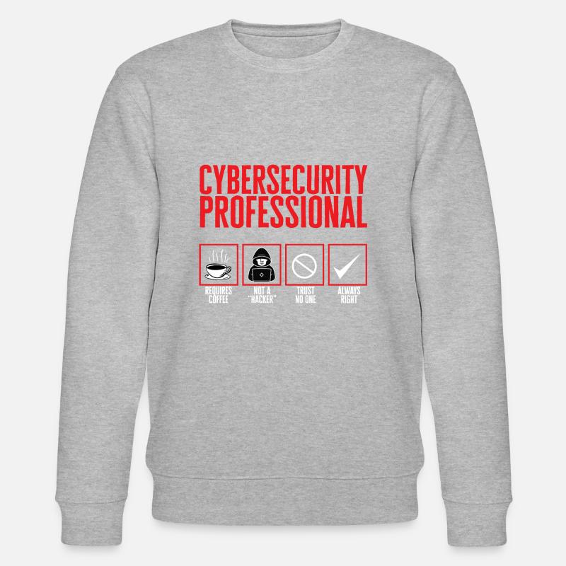 Cybersecurity Hackers IT Security - Stanley/Stella CHANGER Unisex Organic Sweatshirt - heather grey