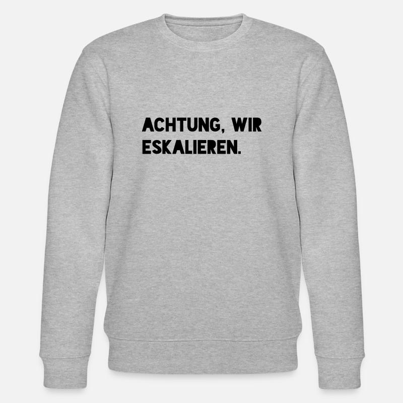 Eskalieren - Stanley/Stella Unisex Bio-Sweatshirt CHANGER  - Grau meliert