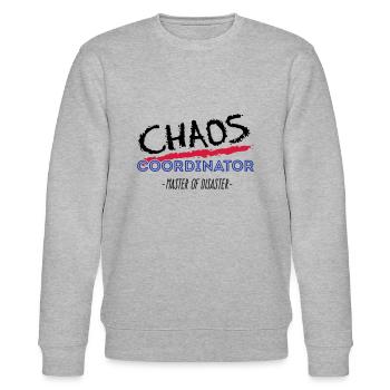 Chaos Coordinator 3C - Stanley/Stella Unisex Bio-Sweatshirt CHANGER  - Grau meliert - Vorne - Nik (191cm) & Marisol (170cm)