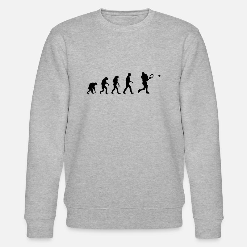 tennis evolution - Stanley/Stella Unisex Bio-Sweatshirt CHANGER  - Grau meliert