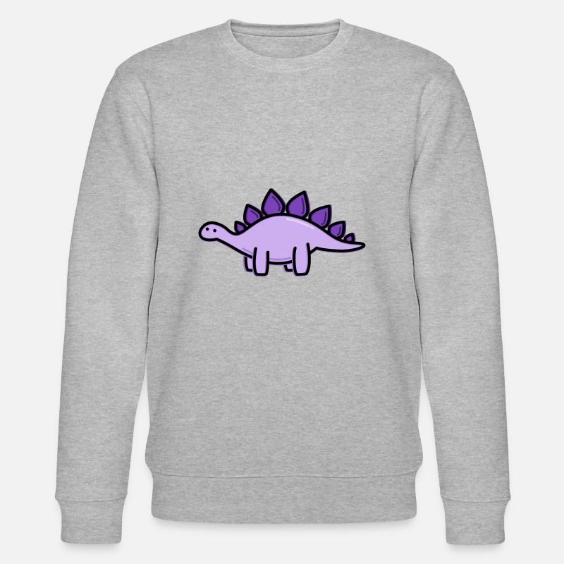 Cute Stegosaurus - Stanley/Stella CHANGER Unisex Organic Sweatshirt - heather grey