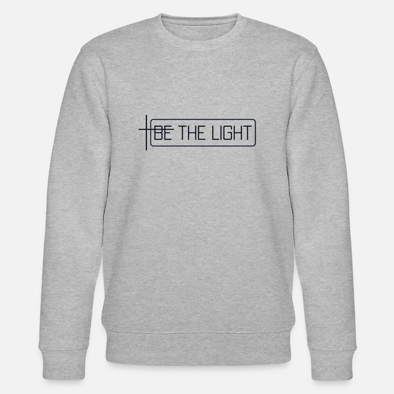 be the light - Stanley/Stella Unisex Bio-Sweatshirt CHANGER  - Grau meliert