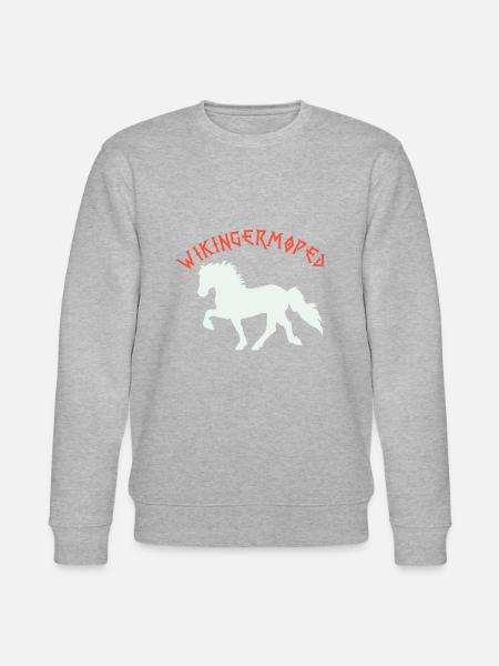 Wikingermoped Islandpferd - Stanley/Stella Unisex Bio-Sweatshirt CHANGER - Grau meliert