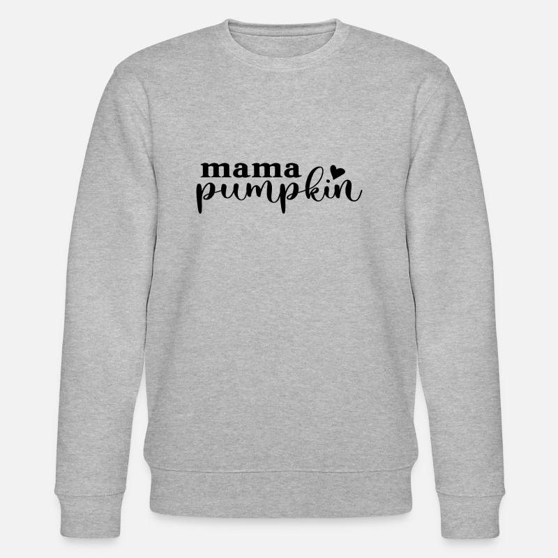 Mama Pumpkin Halloween - Stanley/Stella Unisex Bio-Sweatshirt CHANGER - Grau meliert