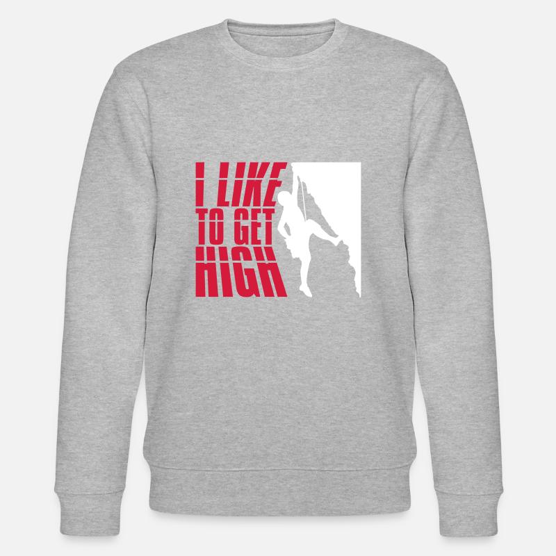 like to get high - Stanley/Stella Unisex Bio-Sweatshirt CHANGER  - Grau meliert