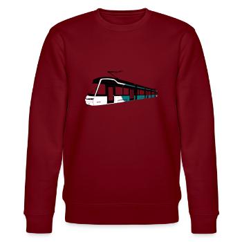 Jokeri Light Rail 15 - Stanley/Stella CHANGER Unisex Organic Sweatshirt - burgundy - Front - Nik (191cm) & Marisol (170cm)