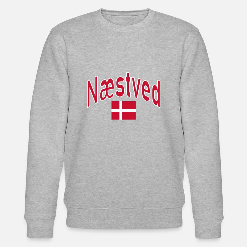 Drapeau du Danemark Næstved - Sweat bio CHANGER Stanley/Stella Unisexe - gris chiné