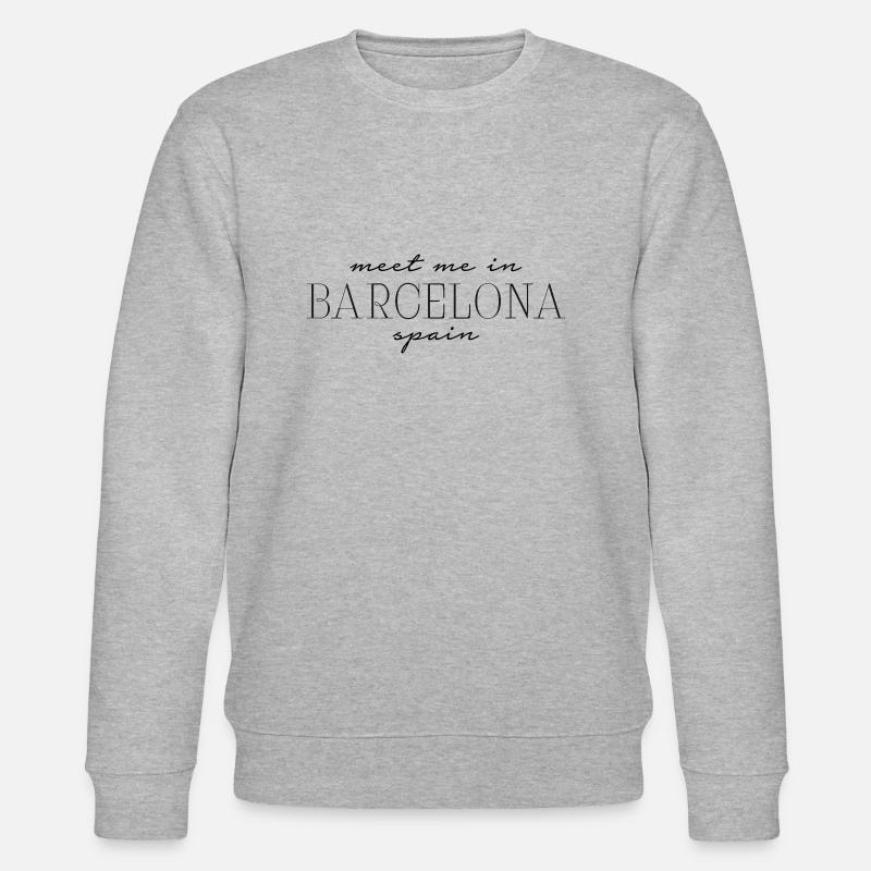 Spanien Barcelona - Stanley/Stella Unisex Bio-Sweatshirt CHANGER  - Grau meliert