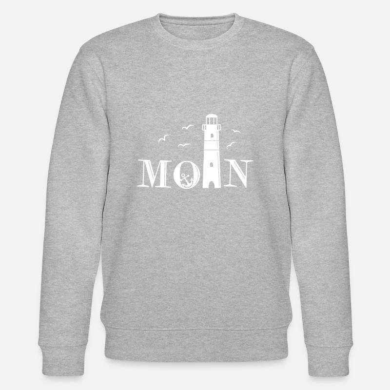 Leuchtturm Moin Anker - Stanley/Stella Unisex Bio-Sweatshirt CHANGER  - Grau meliert