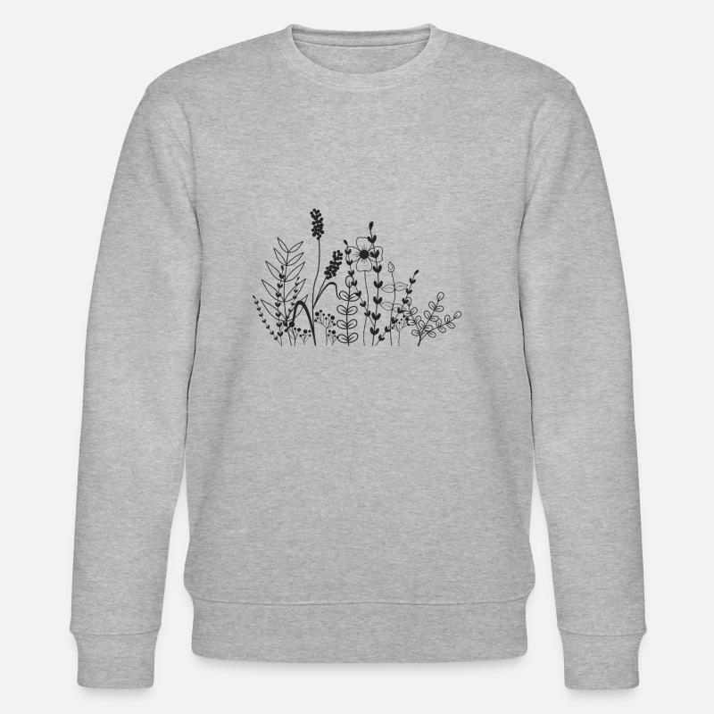 Pré fleuri - Sweat bio CHANGER Stanley/Stella Unisexe - gris chiné