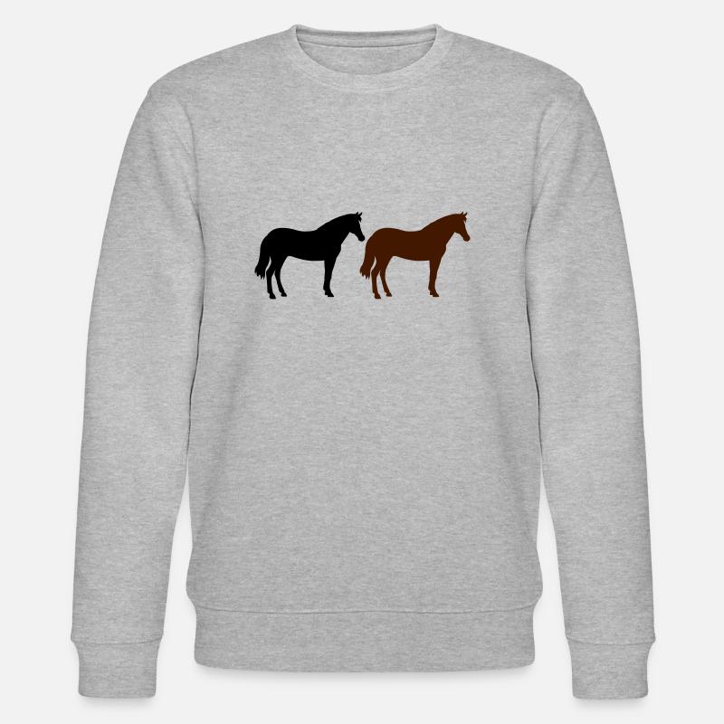 pferde - Stanley/Stella Unisex Bio-Sweatshirt CHANGER  - Grau meliert