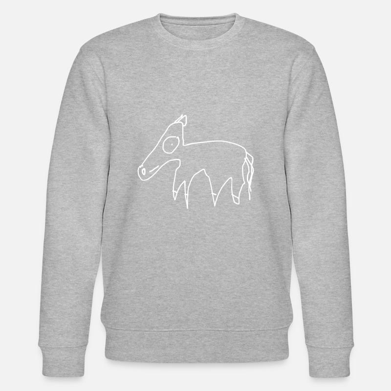 Pferd Tier - Stanley/Stella Unisex Bio-Sweatshirt CHANGER  - Grau meliert