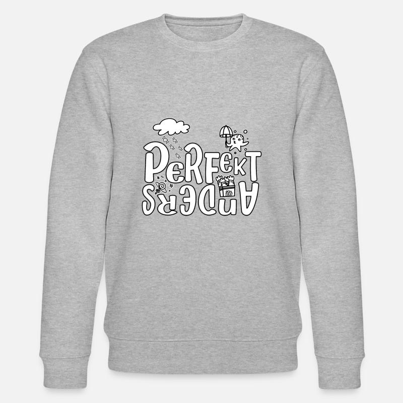 Perfekt Anders Freche Sprüche Lustig - Stanley/Stella Unisex Bio-Sweatshirt CHANGER  - Grau meliert