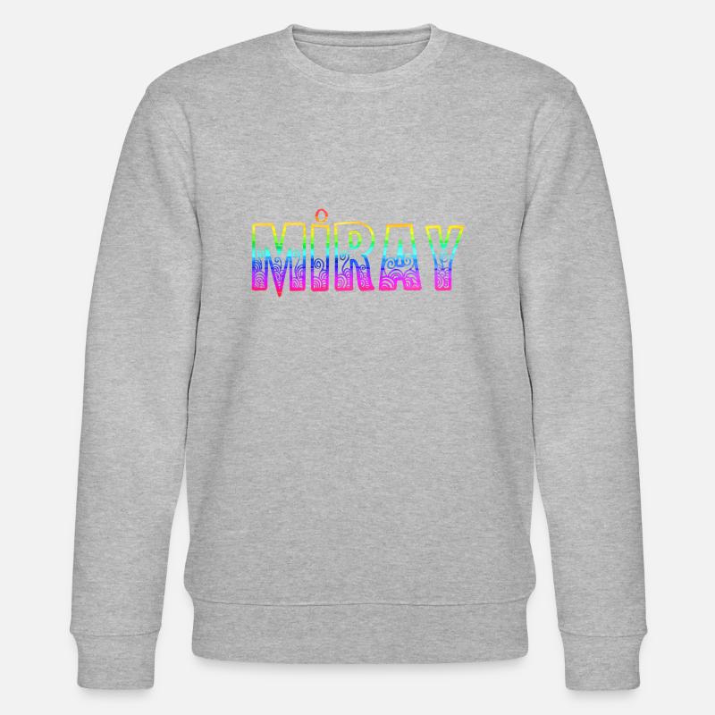 miray rs regenbogen - Stanley/Stella Unisex Bio-Sweatshirt CHANGER  - Grau meliert