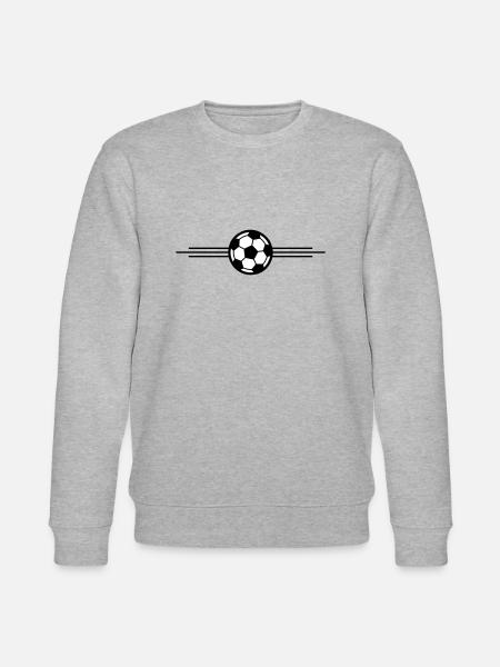 Soccer Ball Icon - Stanley/Stella CHANGER Unisex Organic Sweatshirt - heather grey