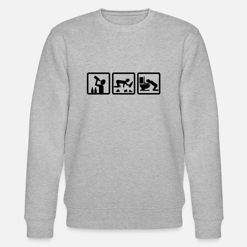 party - Stanley/Stella Unisex Bio-Sweatshirt CHANGER  - Grau meliert