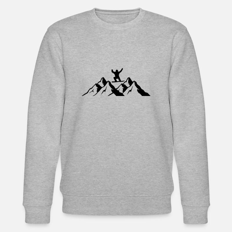 Snowboard Snowboarder - Stanley/Stella Unisex Bio-Sweatshirt CHANGER  - Grau meliert