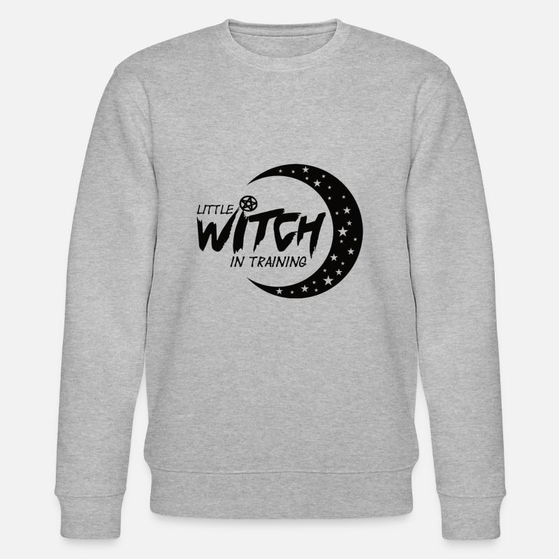 Little Witch in training - schwarz - Stanley/Stella Unisex Bio-Sweatshirt CHANGER - Grau meliert