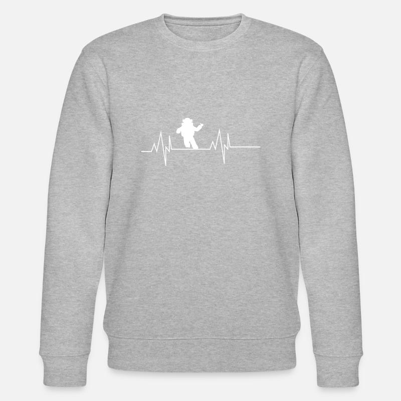 Battement de cœur d’astronaute - Sweat bio CHANGER Stanley/Stella Unisexe - gris chiné