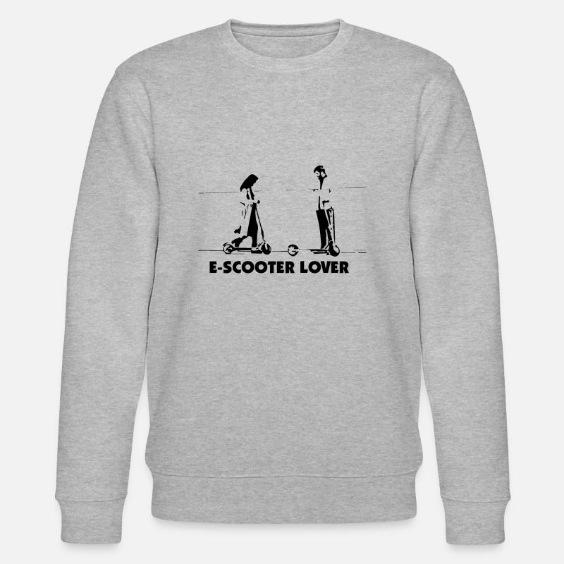 E-Scooter E-Roller Scooter - Sweat bio CHANGER Stanley/Stella Unisexe - gris chiné
