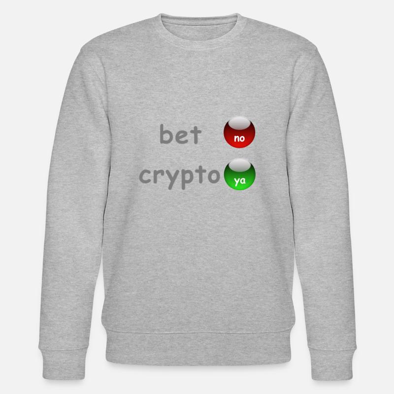 Ja zu Crypto! - Stanley/Stella Unisex Bio-Sweatshirt CHANGER  - Grau meliert