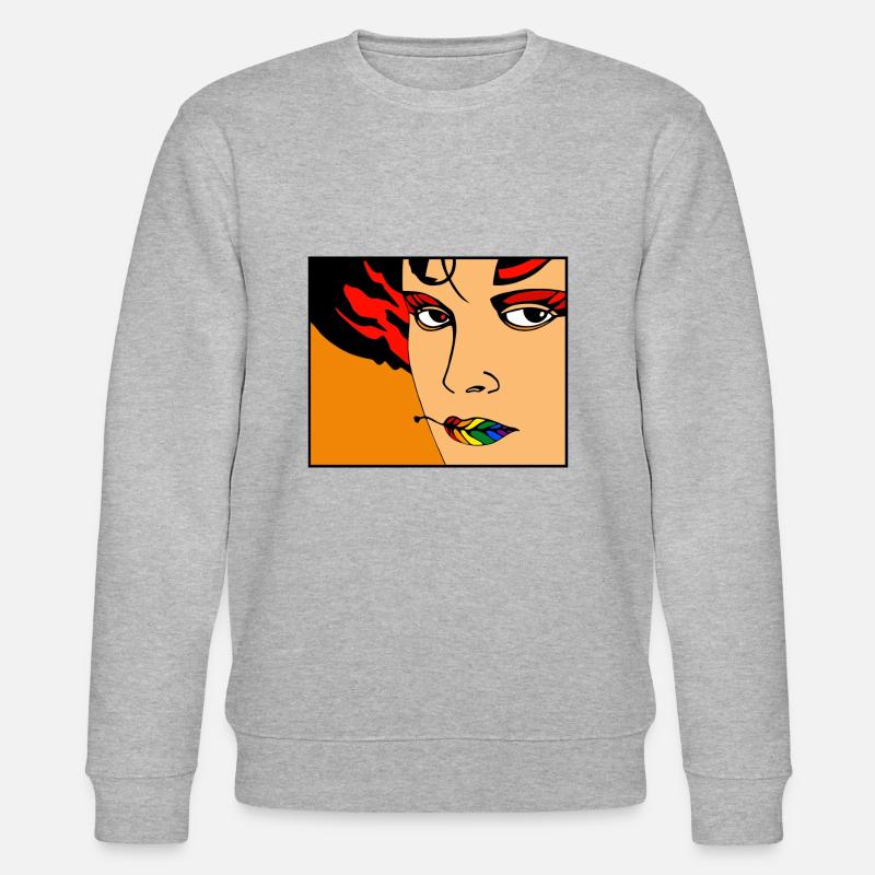 Vulkan 6a - Stanley/Stella Unisex Bio-Sweatshirt CHANGER  - Grau meliert