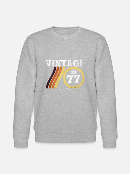 Limited Edition Retro Classic 47 Years Old - Stanley/Stella CHANGER Unisex Organic Sweatshirt - heather grey