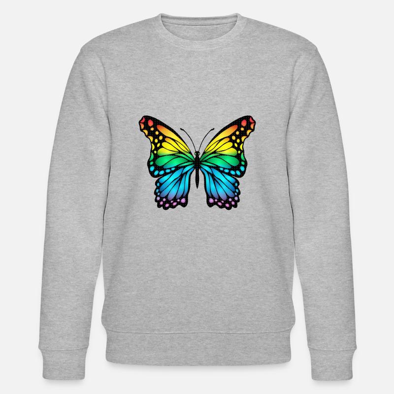 Papillon - Sweat bio CHANGER Stanley/Stella Unisexe - gris chiné